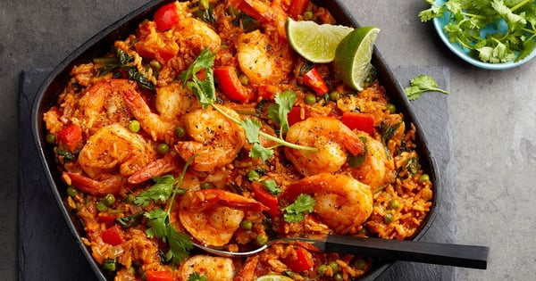 Skillet shrimp tikka masala