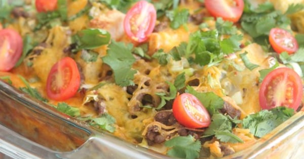 Overnight Mexican Breakfast Casserole