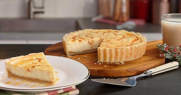 Rum Eggnog Cheesecake