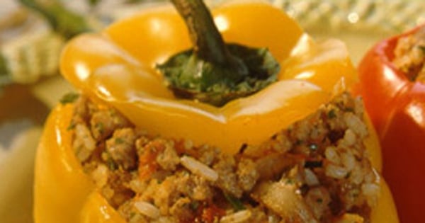 Beef-and-Rice Stuffed Peppers