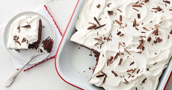 Double Fudge Poke Cake