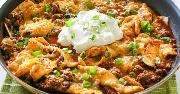 Easy Beef Burrito Skillet