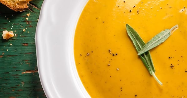 Roasted Butternut Squash and Sage Soup