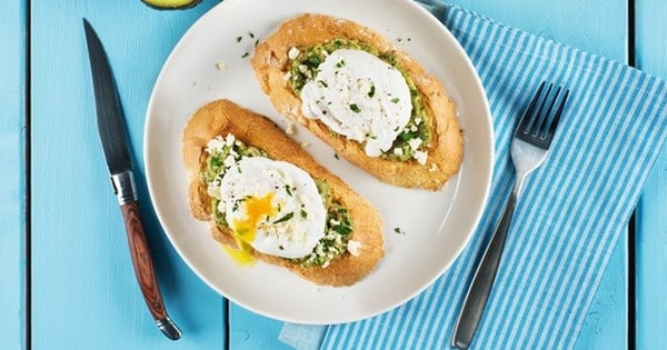 Herbed Avocado Toast with Poached Egg