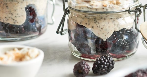 Blackberry Coconut Chia Parfait
