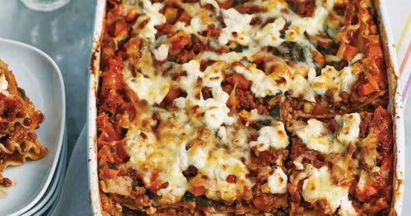 Beef Lentil and Squash Lasagna