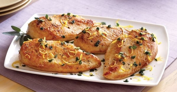 Seared Chicken with Lemon and Sage