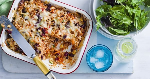 Mexican Chicken Noodle Bake