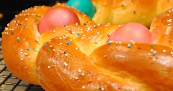 Braided Easter Egg Bread