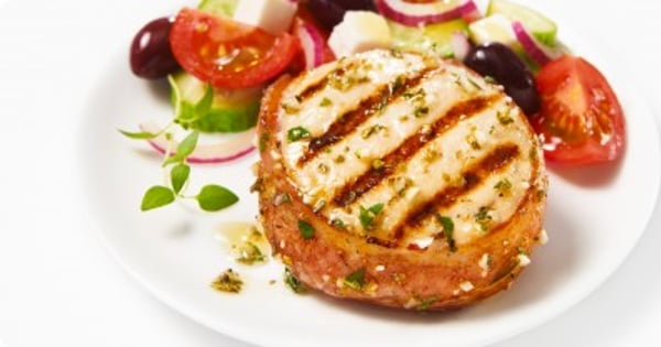 Mediterranean grilled chicken tournedos