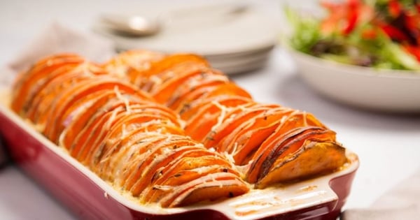 Sweet Potatoes Hasselback style