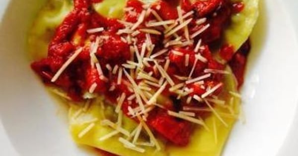 Mint, Pea and Ricotta Ravioli