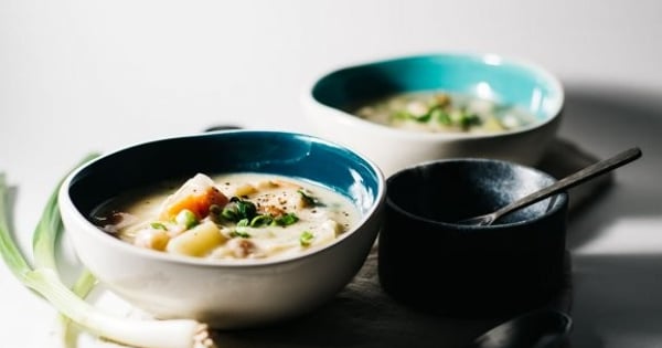 Creamy Miso Seafood Soup