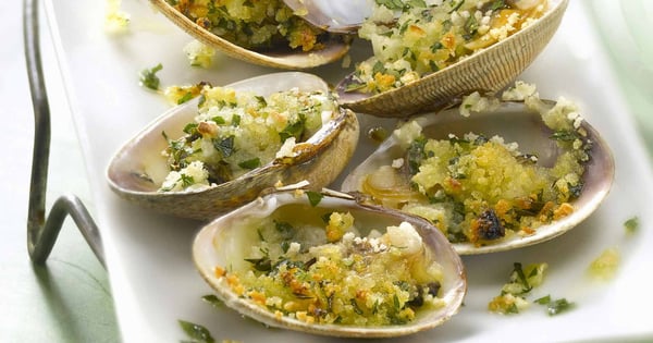 Clams au gratin