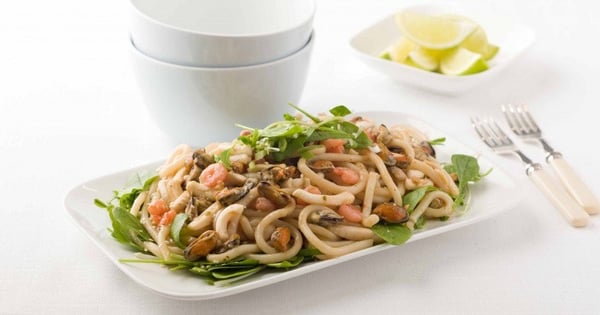 Seafood with Udon Noodles