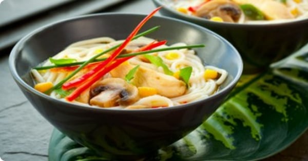 Vietnamese Soup with Chicken Breast Roast
