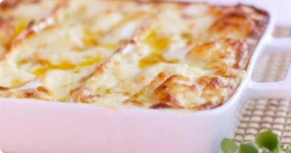 Roast Turkey and Vegetable Lasagna, Au Gratin