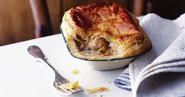 Easy chicken and leek pie