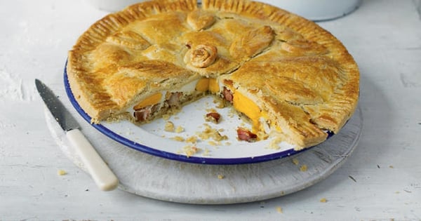 Bacon and egg pie