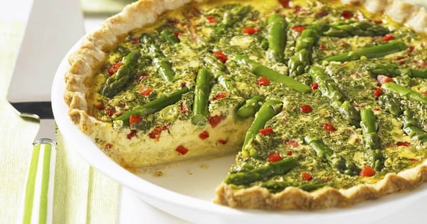 Asparagus Custard Quiche
