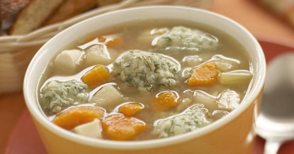 Chicken Soup with Dill Dumplings