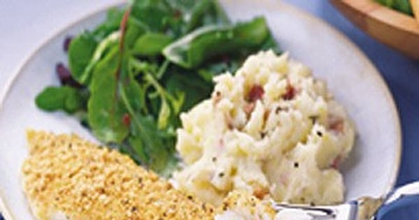 Crispy Herb Fish with Parmesan Potatoes