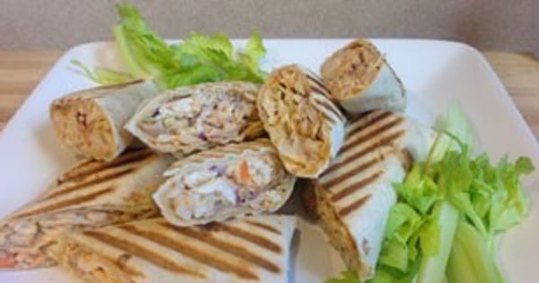BBQ Ranch Chicken Wraps