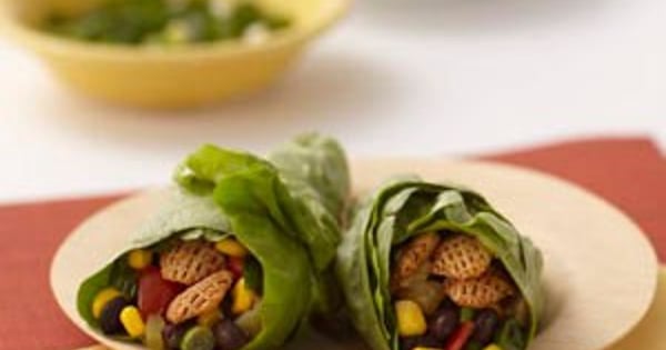 Spicy Black Bean Salad Wraps