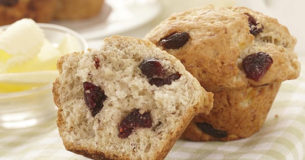 Banana Cranberry Muffins