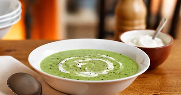 Pea and mint soup