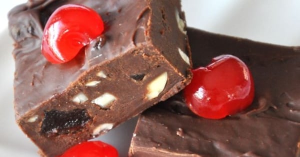 Cherries and Chocolate Fudge