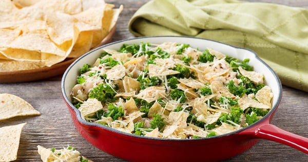 Cheesy Bean and Kale Bake