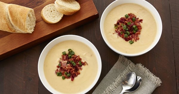 Creamy Slow-Cooker Cauliflower Soup