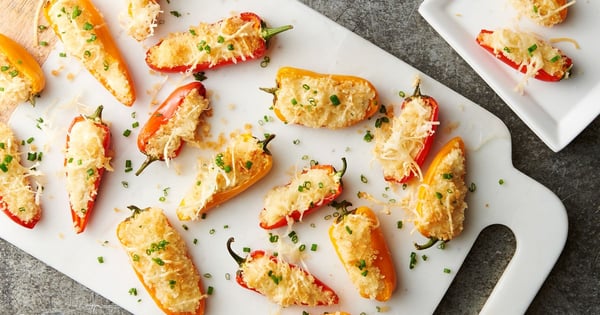 Garlic and Herb Stuffed Mini Peppers