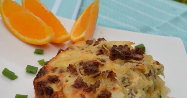 Sausage Hash Brown Breakfast Casserole
