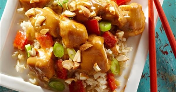 Cashew Chicken with Brown Rice