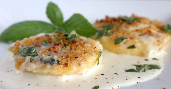 Crunchy Cheese Oven Baked Polenta