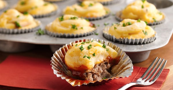 Potato Topped Mini Meatloaves