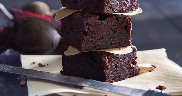 Chocolate-beet brownies
