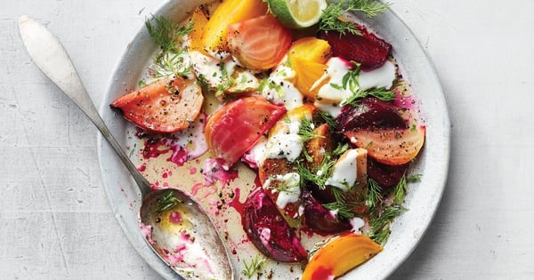 Beets with Dill, Lime, and Yogurt