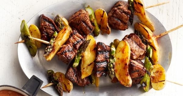 Steak and Potato Kebabs