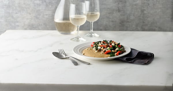 Creamy Polenta with Mushrooms and Gorgonzola