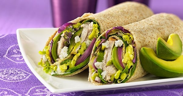 Avocado Salad Wraps