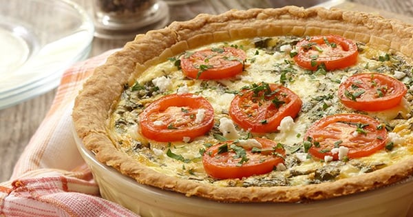 Garden Tomato Herbed Quiche