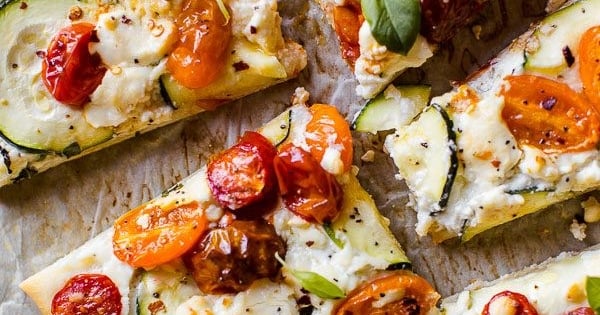 Zucchini & Herbed Ricotta Flatbread