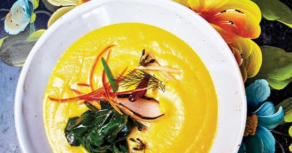 Fermented Carrot Borscht with Ginger and Turmeric