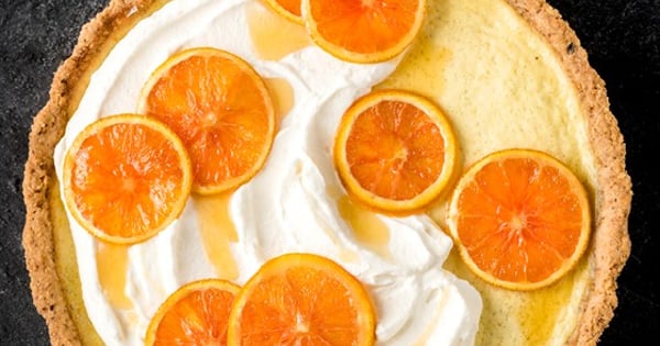 Ricotta Cheese, Hazelnut and Orange Tart