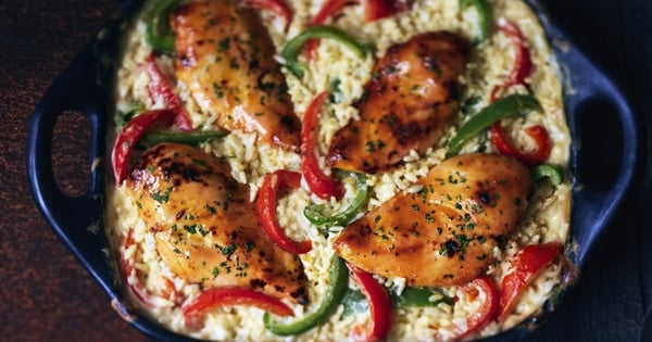 Orange Chicken and Rice Bake