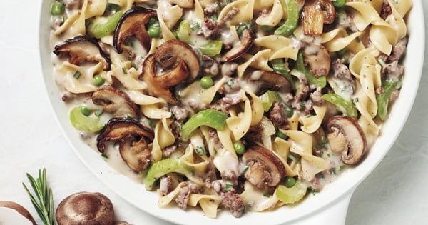 One-Dish Beef Stroganoff