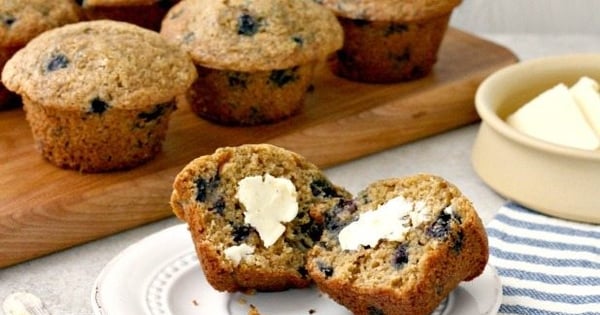Whole Wheat Blueberry Muffins a Wholesome Snack